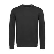 Férfi pulóver  hosszú ujjú Stedman Active Sweatshirt   Opál fekete   urespolo.hu