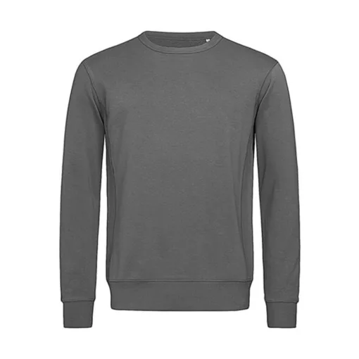 Férfi pulóver  hosszú ujjú Stedman Active Sweatshirt   Palaszürke   urespolo.hu