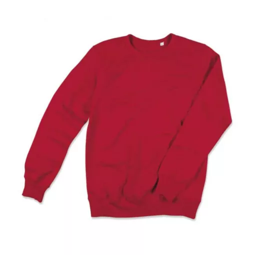 Férfi pulóver  hosszú ujjú Stedman Active Sweatshirt   Karmazsinvörös   urespolo.hu