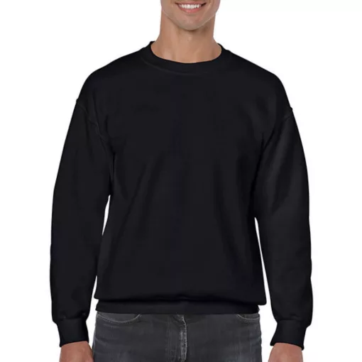 Uniszex Pulóver  Hosszú ujjú Gildan Heavy Blend Adult Crewneck Sweat   Fekete   urespolo.hu