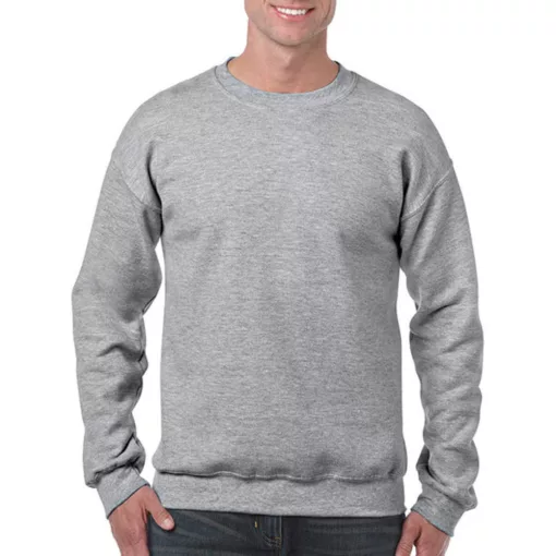 Uniszex Pulóver  Hosszú ujjú Gildan Heavy Blend Adult Crewneck Sweat   Sportszürke   urespolo.h