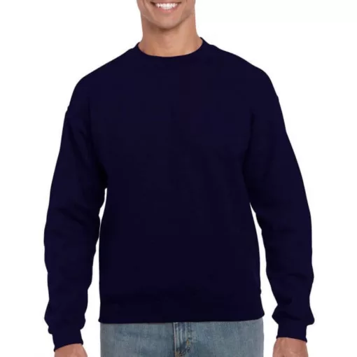 Uniszex Pulóver  Hosszú ujjú Gildan Heavy Blend Adult Crewneck Sweat   Heather grafitszürke   u