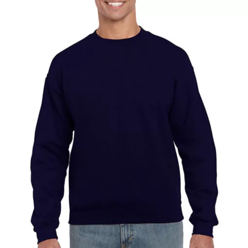Uniszex Pulóver  Hosszú ujjú Gildan Heavy Blend Adult Crewneck Sweat   Sötétkék (navy)   urespo