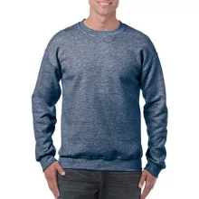 Uniszex Pulóver  Hosszú ujjú Gildan Heavy Blend Adult Crewneck Sweat   Heather Sötétkék   uresp