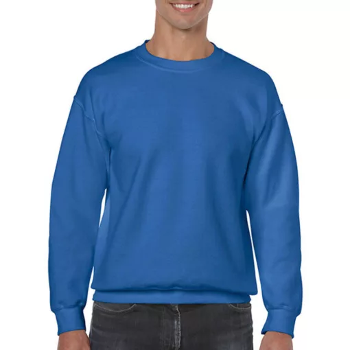 Uniszex Pulóver  Hosszú ujjú Gildan Heavy Blend Adult Crewneck Sweat   Királykék   urespolo.hu