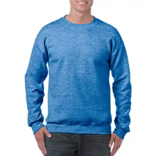 Uniszex Pulóver  Hosszú ujjú Gildan Heavy Blend Adult Crewneck Sweat   Heather királykék   ures