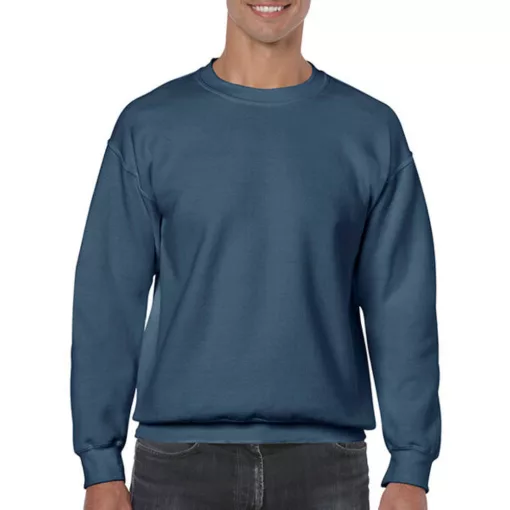 Uniszex Pulóver  Hosszú ujjú Gildan Heavy Blend Adult Crewneck Sweat   Indigókék   urespolo.hu
