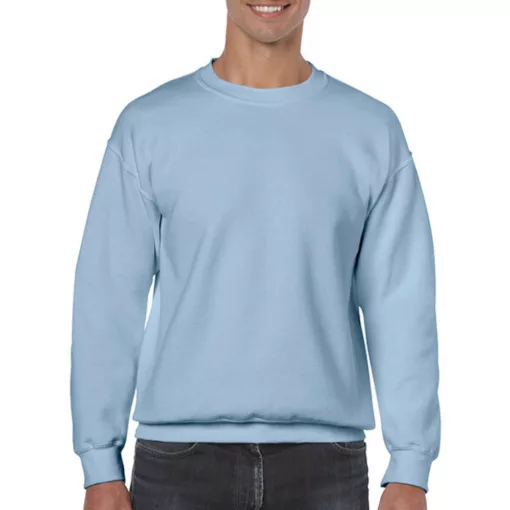 Uniszex Pulóver  Hosszú ujjú Gildan Heavy Blend Adult Crewneck Sweat   Világos kék   urespolo.h
