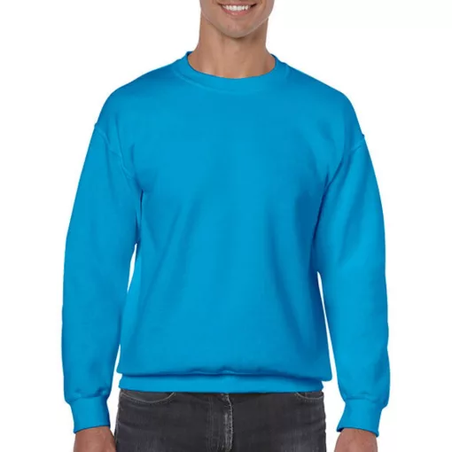 Uniszex Pulóver  Hosszú ujjú Gildan Heavy Blend Adult Crewneck Sweat   Zafírkék   urespolo.hu
