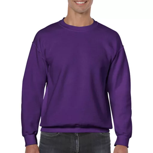 Uniszex Pulóver  Hosszú ujjú Gildan Heavy Blend Adult Crewneck Sweat   Lila   urespolo.hu