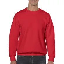 Uniszex Pulóver  Hosszú ujjú Gildan Heavy Blend Adult Crewneck Sweat   Piros   urespolo.hu