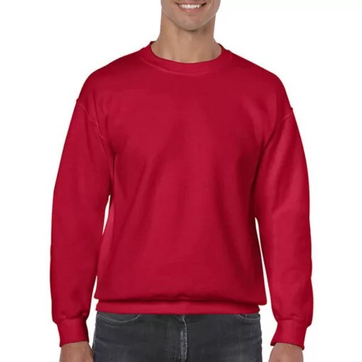 Uniszex Pulóver  Hosszú ujjú Gildan Heavy Blend Adult Crewneck Sweat   Meggypiros   urespolo.hu