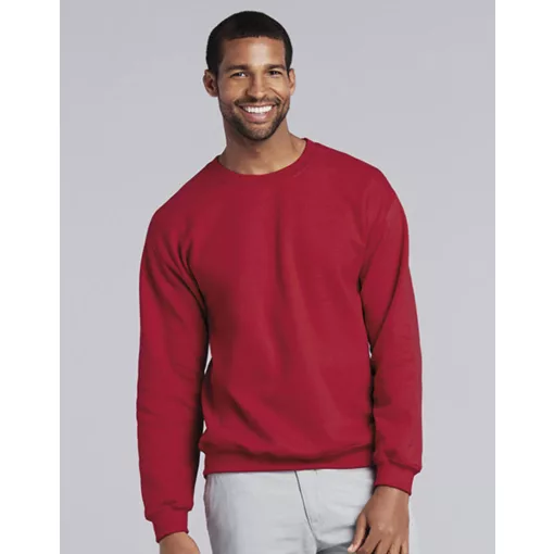 Uniszex Pulóver  Hosszú ujjú Gildan Heavy Blend Adult Crewneck Sweat   Meggypiros   urespolo.hu