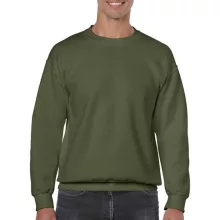 Uniszex Pulóver  Hosszú ujjú Gildan Heavy Blend Adult Crewneck Sweat   Katonai zöld   urespolo.