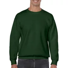 Uniszex Pulóver  Hosszú ujjú Gildan Heavy Blend Adult Crewneck Sweat   Sötétzöld   urespolo.hu