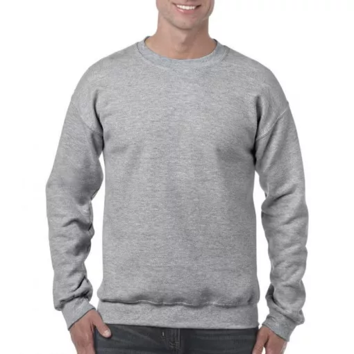 Uniszex Pulóver  Hosszú ujjú Gildan Heavy Blend Adult Crewneck Sweat   Sötét csokoládébarna   u