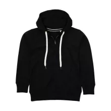 Női kapucnis hosszú ujjú pulóver Mantis Women's Superstar Zip Through Hoodie M, Fekete