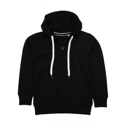 Női kapucnis hosszú ujjú pulóver Mantis Women's Superstar Zip Through Hoodie L, Fekete