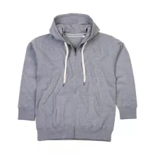 Női kapucnis hosszú ujjú pulóver Mantis Women's Superstar Zip Through Hoodie S, Heather szürke