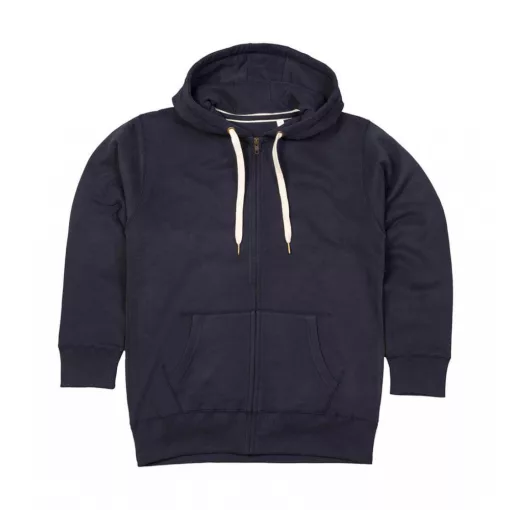Női kapucnis hosszú ujjú pulóver Mantis Women's Superstar Zip Through Hoodie XL, Sötét Sötétkék