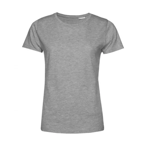 Női rövid ujjú organikus póló B and C #Organic E150 /women L, Heather szürke