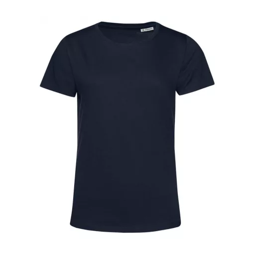 Női rövid ujjú organikus póló B and C #Organic E150 /women L, Sötétkék (navy)