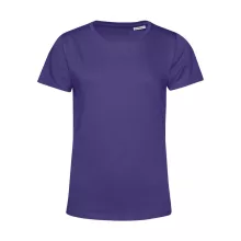 Női rövid ujjú organikus póló B and C #Organic E150 /women S, Sugárzó lila
