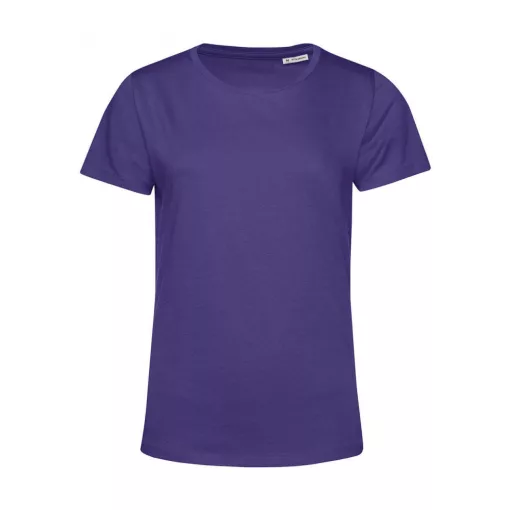 Női rövid ujjú organikus póló B and C #Organic E150 /women 2XL, Sugárzó lila