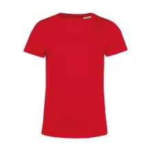 Női rövid ujjú organikus póló B and C #Organic E150 /women M, Piros
