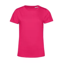 Női rövid ujjú organikus póló B and C #Organic E150 /women L, Magenta rózsaszín