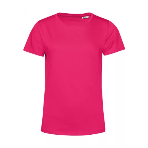 Női rövid ujjú organikus póló B and C #Organic E150 /women XL, Magenta rózsaszín