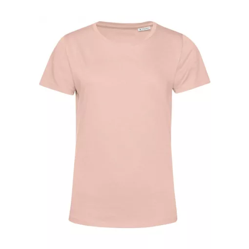 Női rövid ujjú organikus póló B and C #Organic E150 /women XS, Világos rózsaszín (Rózsaszín)