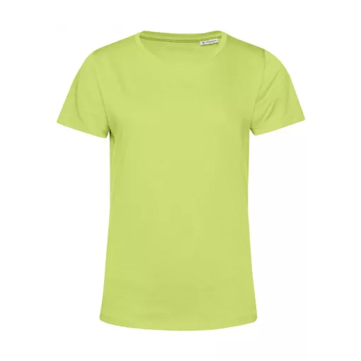 Női rövid ujjú organikus póló B and C #Organic E150 /women XS, Lime zöld