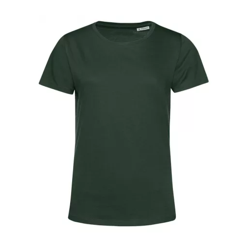 Női rövid ujjú organikus póló B and C #Organic E150 /women XL, Sötétzöld