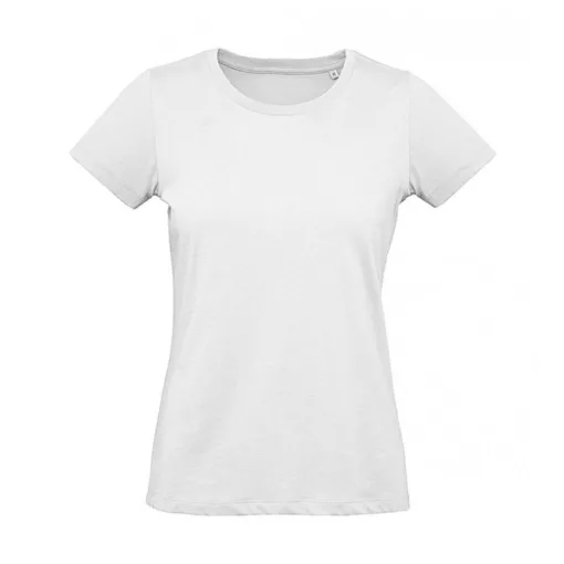 Női rövid ujjú organikus póló B and C Organic Inspire Plus T /women T-shirt L, Fehér