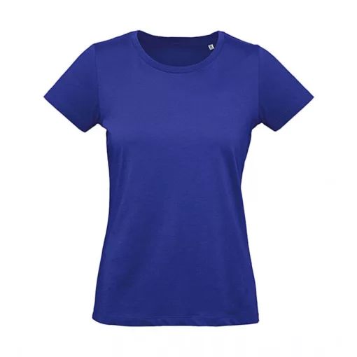 Női rövid ujjú organikus póló B and C Organic Inspire Plus T /women T-shirt S, Kobalt