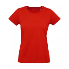 Női rövid ujjú organikus póló B and C Organic Inspire Plus T /women T-shirt S, Tűzpiros