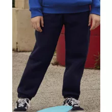 Gyerek Tréningnadrág  Hosszú Fruit of the Loom Premium Elasticated Cuff Jog Pants Kids   Fekete