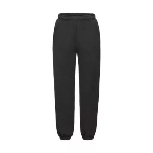 Gyerek Tréningnadrág  Hosszú Fruit of the Loom Premium Elasticated Cuff Jog Pants Kids   Fekete