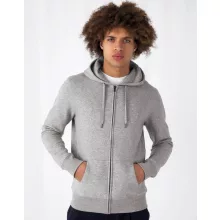 Férfi kapucnis hosszú ujjú pulóver B and C KING Zipped Hooded S, Sötétkék (navy)