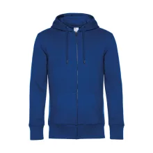Férfi kapucnis hosszú ujjú pulóver B and C KING Zipped Hooded M, Királykék
