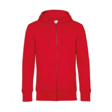 Férfi kapucnis hosszú ujjú pulóver B and C KING Zipped Hooded 3XL, Piros