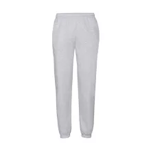 Uniszex Pulóver  Normál Fruit of the Loom Jog Pant with elasticated cuffs   Heather szürke   ur