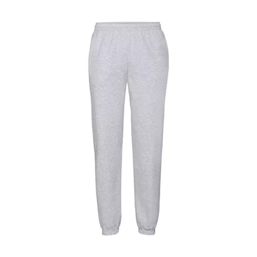 Uniszex Pulóver  Normál Fruit of the Loom Jog Pant with elasticated cuffs   Heather szürke   ur