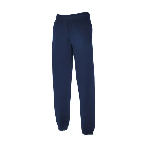 Uniszex Pulóver  Normál Fruit of the Loom Jog Pant with elasticated cuffs   Heather szürke   ur