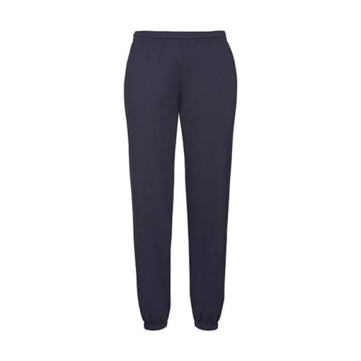 Uniszex Pulóver  Normál Fruit of the Loom Jog Pant with elasticated cuffs   Mély sötétkék (navy
