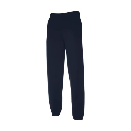 Uniszex Pulóver  Normál Fruit of the Loom Jog Pant with elasticated cuffs   Mély sötétkék (navy