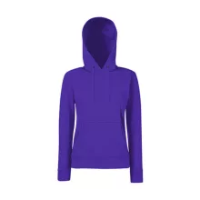 Női Pulóver Kapucnis Hosszú ujjú Fruit of the Loom Classic Hooded Sweat Lady-Fit   Fehér   ures