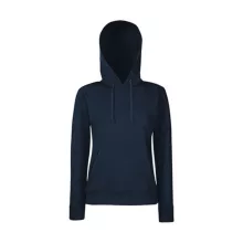 Női Pulóver Kapucnis Hosszú ujjú Fruit of the Loom Classic Hooded Sweat Lady-Fit   Fehér   ures