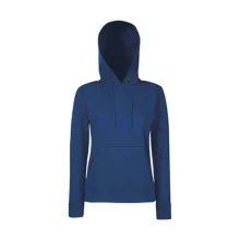 Női Pulóver Kapucnis Hosszú ujjú Fruit of the Loom Classic Hooded Sweat Lady-Fit   Fekete   ure